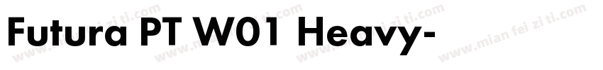 Futura PT W01 Heavy字体转换